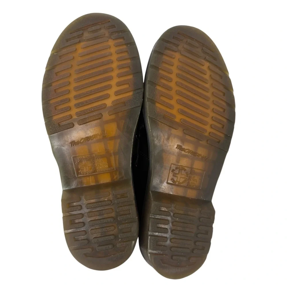 Dr. Martens Adrian Smooth Leather Tassel Loafer Shoes Black Womens Size 8 Mens 7